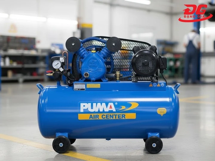 Đầu khí nén Puma PK2100 lắp vào bình nén