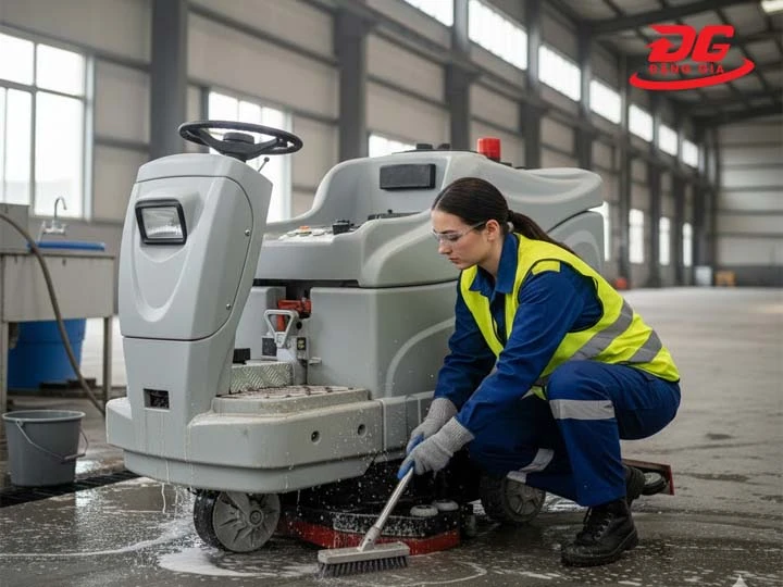 bảo dưỡng Máy chà sàn ngồi lái Palada PD 2007