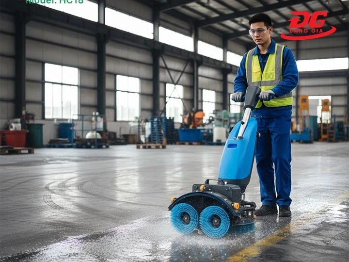 cách sửu dụng máy chà sàn HC18