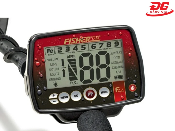 màn hình hiển thị máy dò kim loại Fisher F44 Mỹ