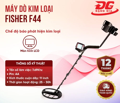 Máy dò kim loại dưới lòng đất cao cấp Fisher F44 - Mỹ 2