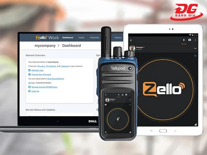 Mở phần mềm bộ đàm, làm quen với giao diện