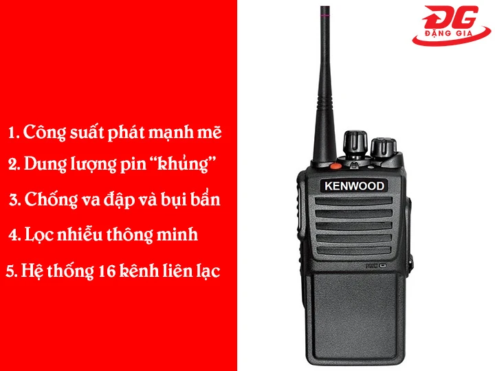 ưu điểm bộ đàm Kenwood TK-1100 Plus