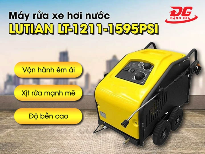 Máy rửa xe hơi nước nóng-lạnh LUTIAN LT-1211-1595PSI hiệu quả cao