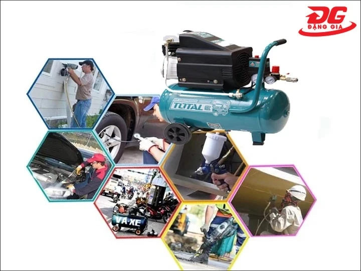 ứng dụng của máy nén khí Total