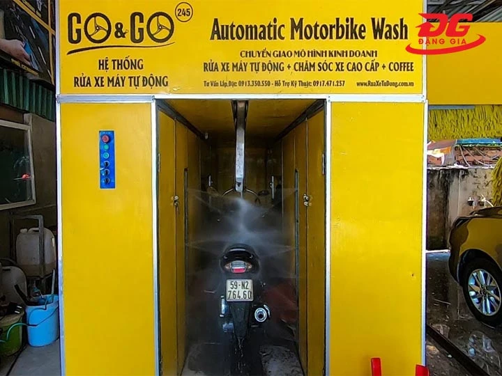 Hệ thống máy bơm rửa xe ô tô tự động GO&GO