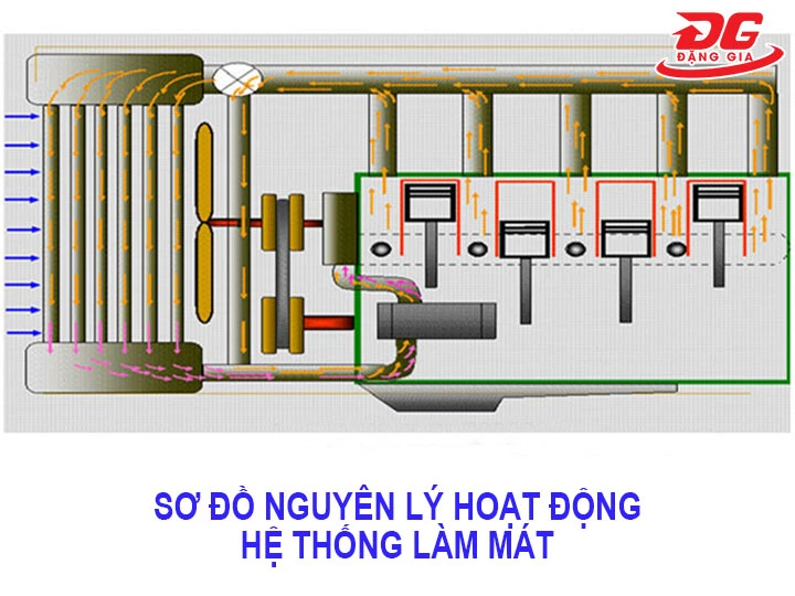Sơ đồ hệ thống làm mát