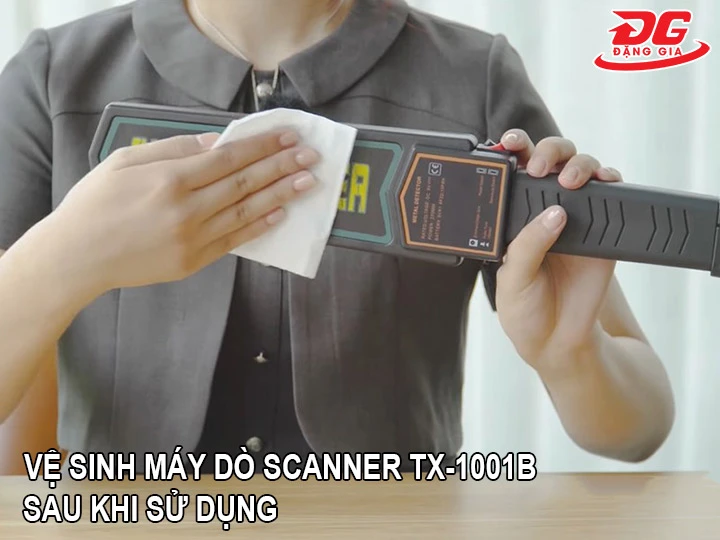 vệ sinh máy dò kim loại Scanner TX-1001B