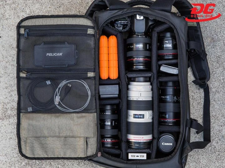 bảo quản máy ảnh bằng sắp xếp gọn gàng