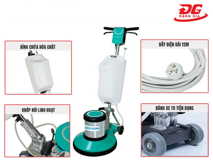 Máy chà sàn Kungfu Clean HC 175 dễ sử dụng