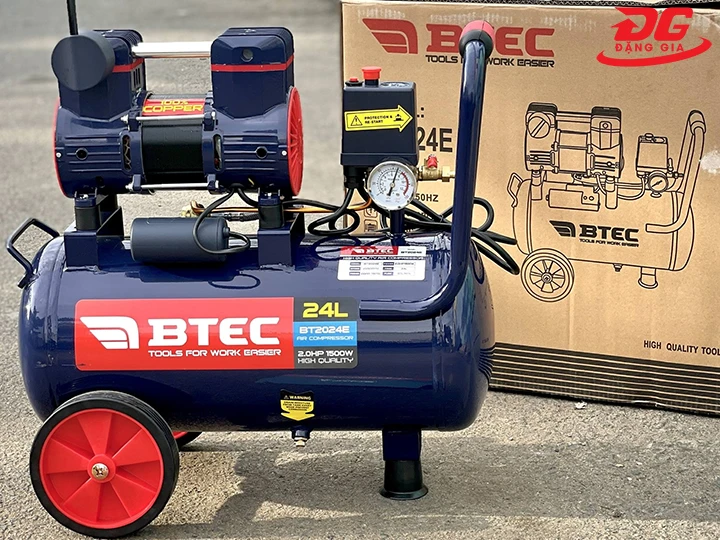 Máy nén khí không dầu Btec BT-2024E (24 lít)