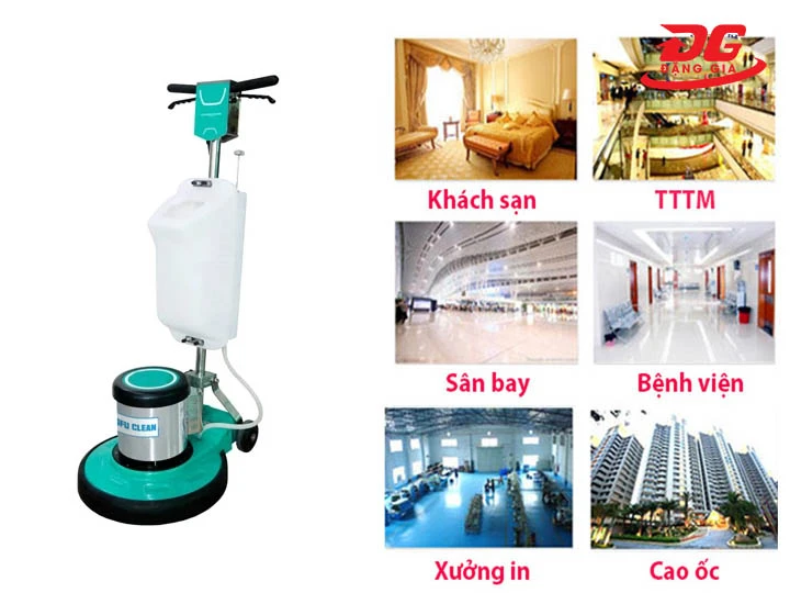 ứng dụng Máy chà sàn - thảm công nghiệp Kungfu Clean HC 175