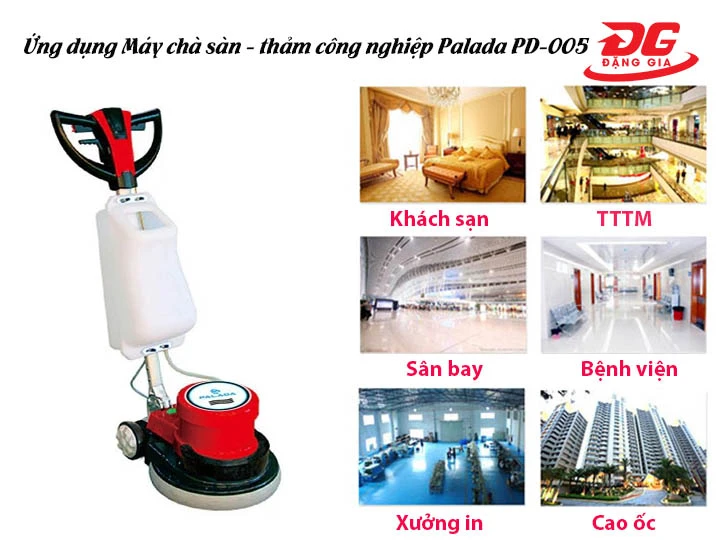 ứng dụng máy chà sàn Palada PD-005