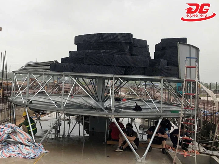 lắp đặt tháp giải nhiệt Kumisai KMS 1000RT