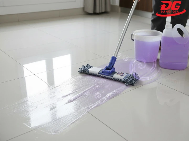 Quan sát khi lau - Hàng chuẩn không để lại “ vết lạ”