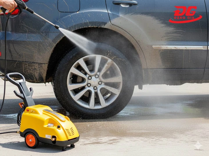 Máy bơm rửa xe áp lực cao V-JET LT8.7/18MB xịt rửa mạnh