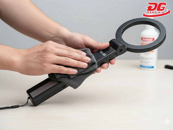 vệ sinh máy dò kim loại TS80
