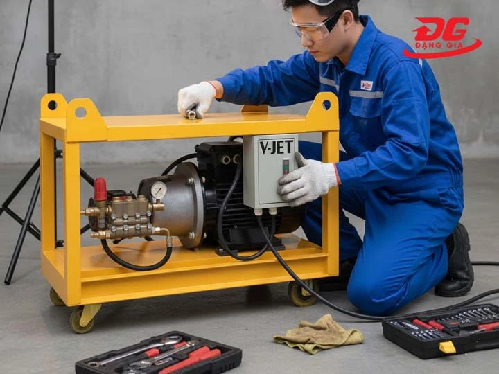 bảo dưởng máy xịt rửa xe cao áp V-JET 500/21
