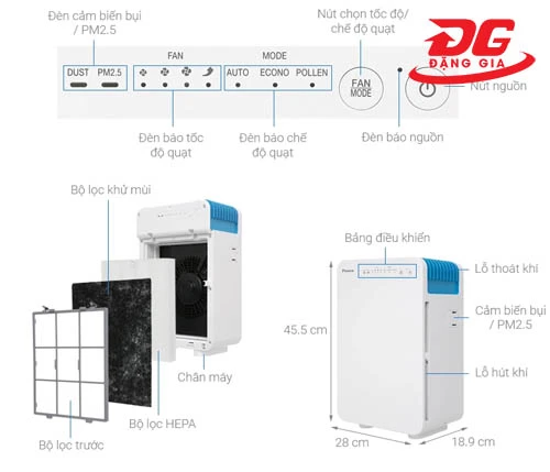Máy lọc không khí Daikin MC30VVM-A 4