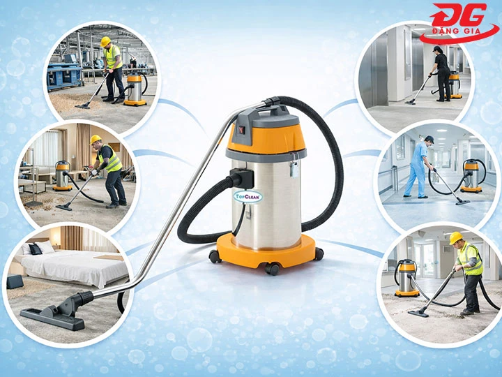 Ứng dụng của máy hút bụi TopClean TC 30S