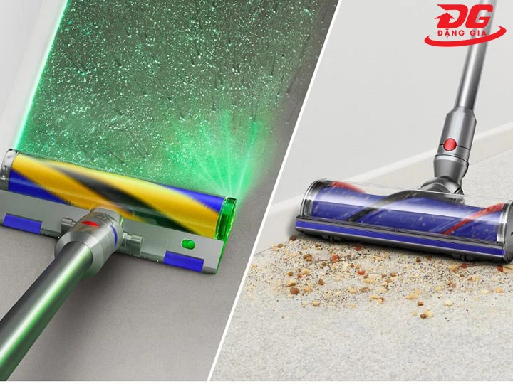  Máy hút bụi và lau nhà Dyson V12 Detect Slim làm việc