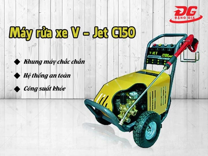 máy rửa xe cao áp V-Jet C150 an toàn