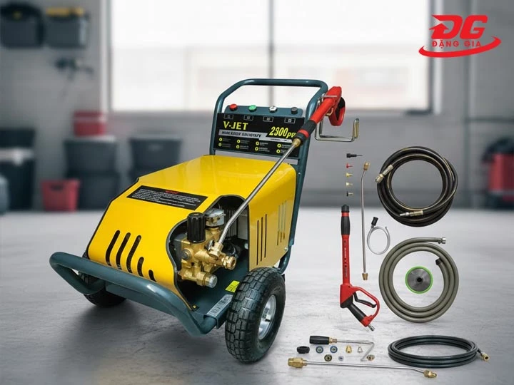 máy rửa xe cao áp V-Jet C150 thiết kế tiện lợi