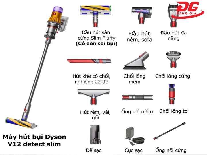  Máy hút bụi và lau nhà Dyson V12 Detect Slim