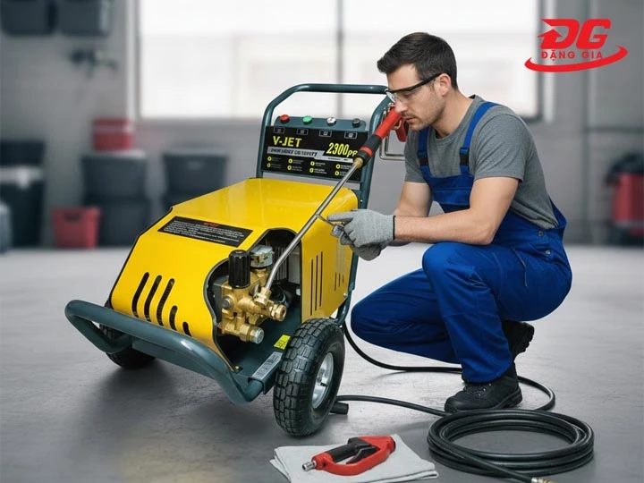 sử dụng máy rửa xe cao áp V-Jet C150