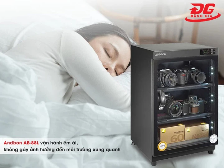 Tủ chống ẩm Andbon AB-88L vận hành êm ái