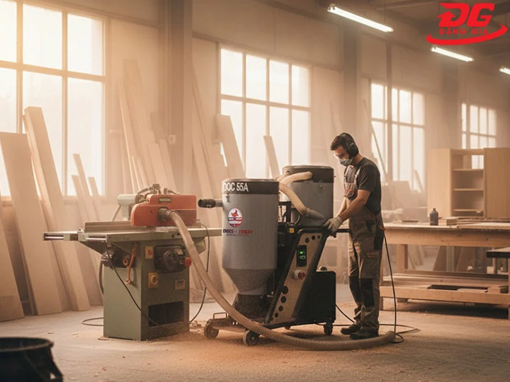 Ứng dụng của máy hút bụi công nghiệp DQC - Tech 55A