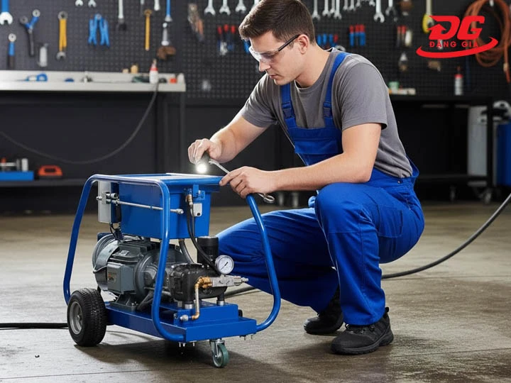 cách vận hành máy rửa xe ô tô cao áp V-Jet E1100