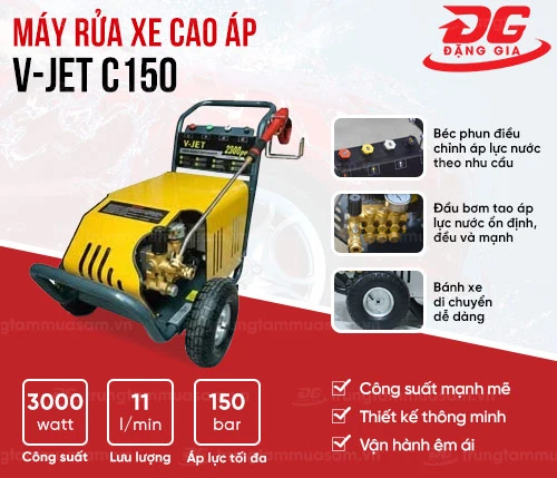 Máy rửa xe cao áp V-Jet C150 2
