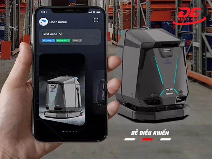 robot chà sàn Kumisai KMS 501 dễ điều khiển