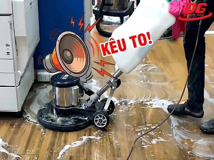 sửa máy chà sàn kêu to