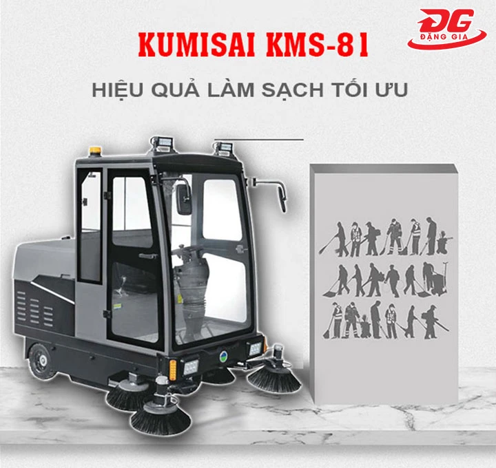 hiệu suất của xe quét rác Kumisai KMS-81