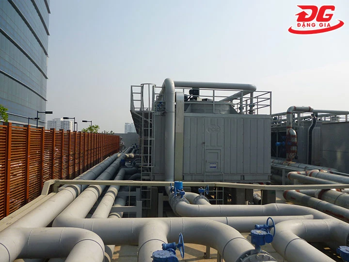 Tính toán đường ống cho tháp giải nhiệt chiller