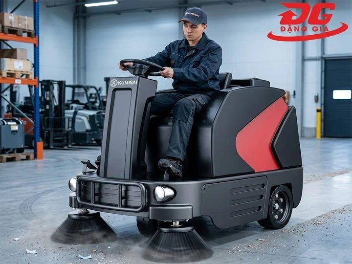 Mẹo sử dụng xe quét rác ngồi lái Kumisai KMS-S6 hiệu quả và bền lâu