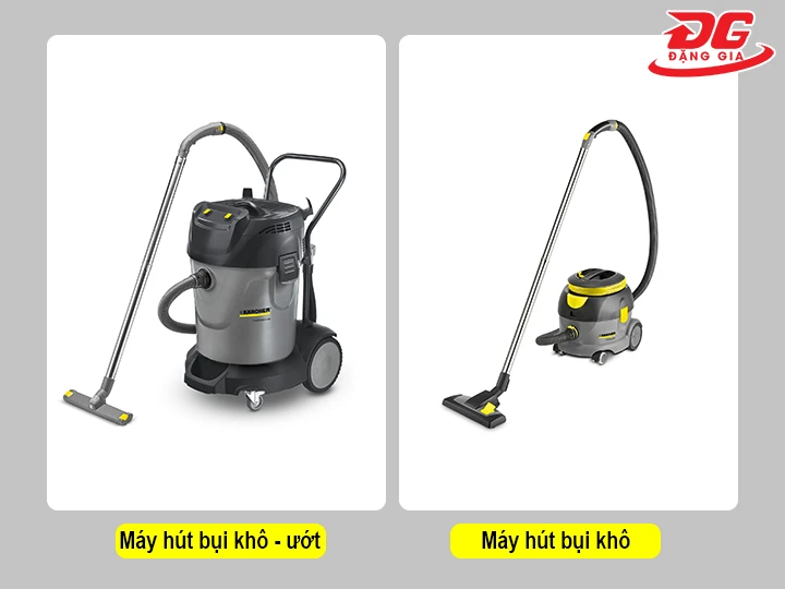 phân loại máy hút bụi công nghiệp Karcher theo chức năng