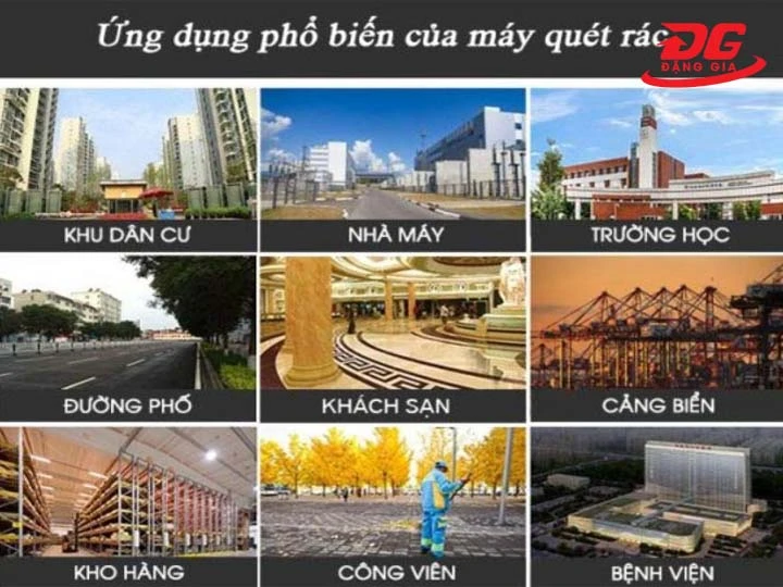 ứng dụng Xe quét rác ngồi lái Kumisai KMS-1350E