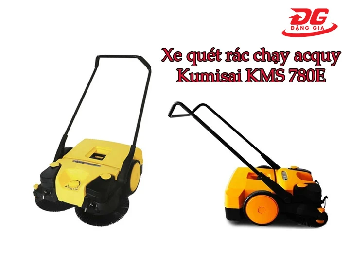 Hiệu suất làm sạch xe quét rác chạy acquy Kumisai KMS 780E