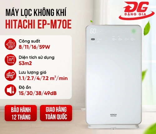 Máy lọc không khí và tạo ẩm Hitachi EP-M70E 2