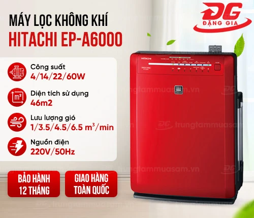 Máy lọc không khí và tạo ẩm Hitachi EP-A6000 2
