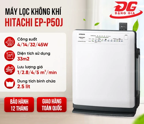 Máy lọc không khí và tạo ẩm Hitachi EP-P50J 2