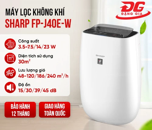 Máy lọc không khí Sharp FP-J40E-W 2