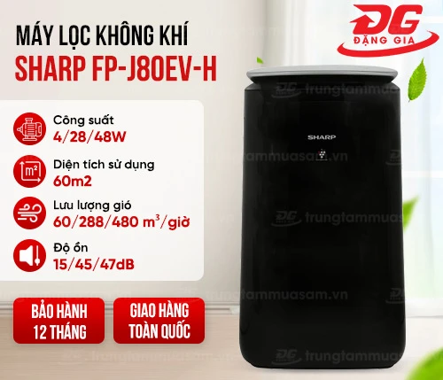 Máy lọc không khí Sharp FP-J80EV-H 2