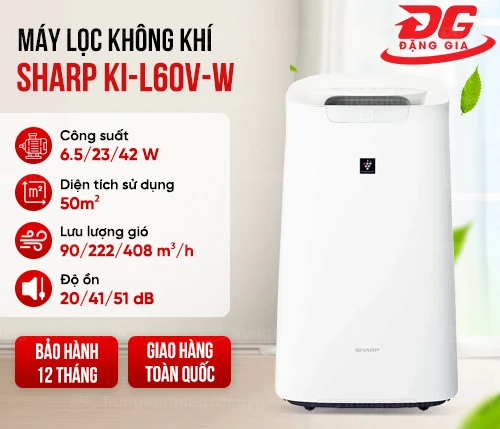 Máy lọc không khí tạo ẩm Sharp KI-L60V-W 2