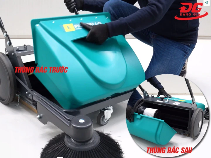 thùng rác xe quét rác đẩy tay Picobello 101
