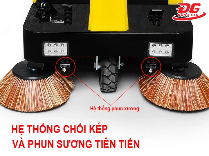 hệ thống chổi quét và phun xương của Kumisai KMS 65
