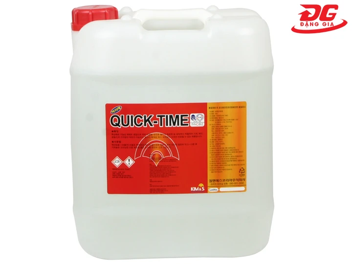 Tẩy xi măng trên nền gạch nhám bằng hóa chất Quick Time